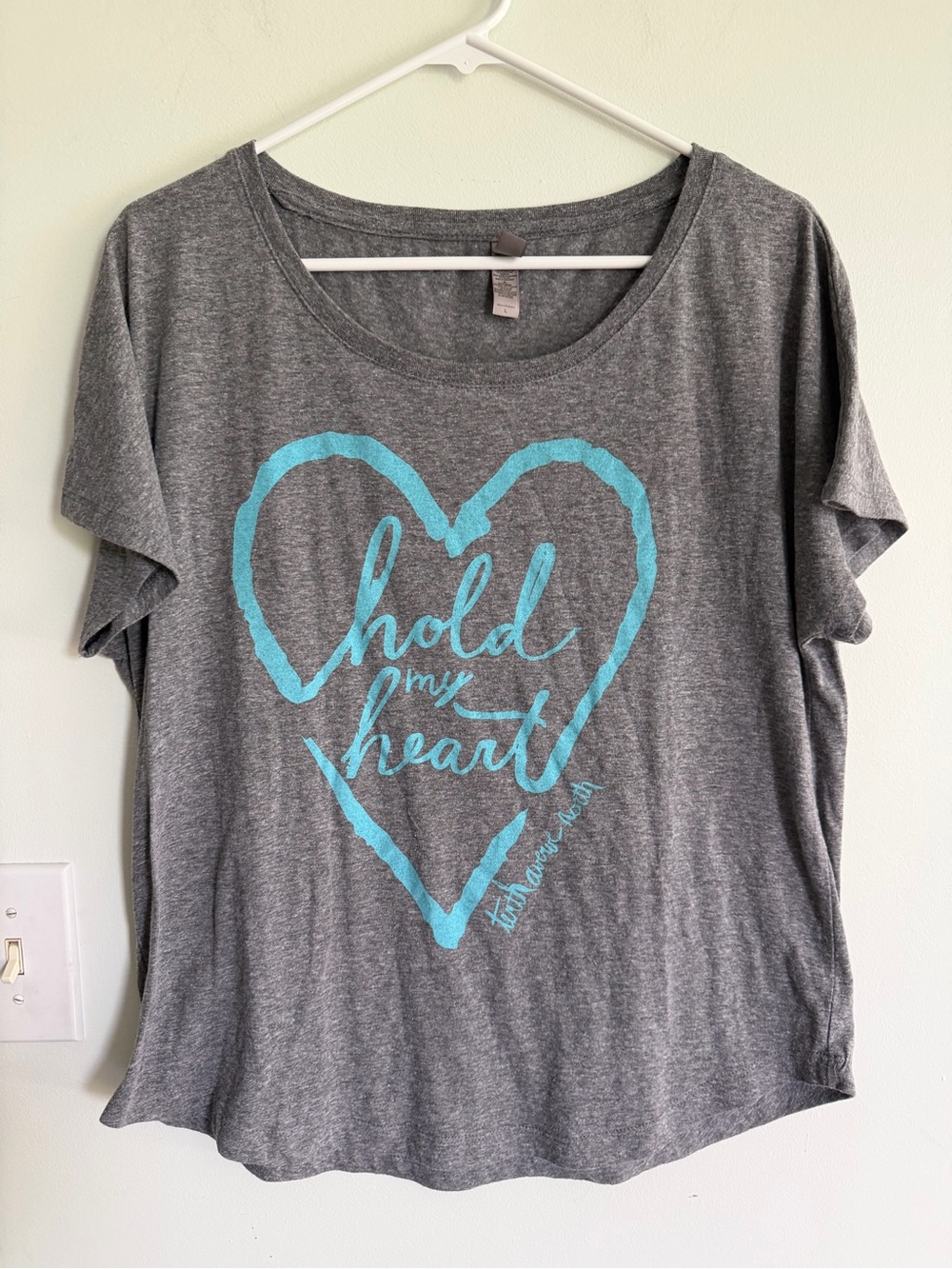 Tenth Avenue North Gray Women's Scoop Neck Tee Concert Music Christian Band
